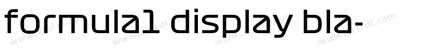 formula1 display bla字体转换 formula1 display bla字体转换